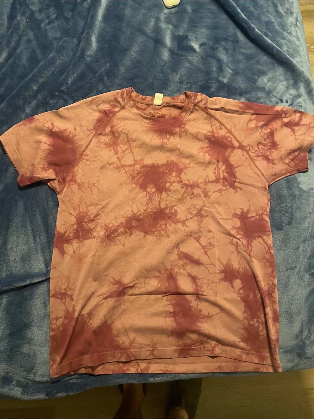 Zella Men's Rust and Pink Tie-Dye Short Sleeve Tee